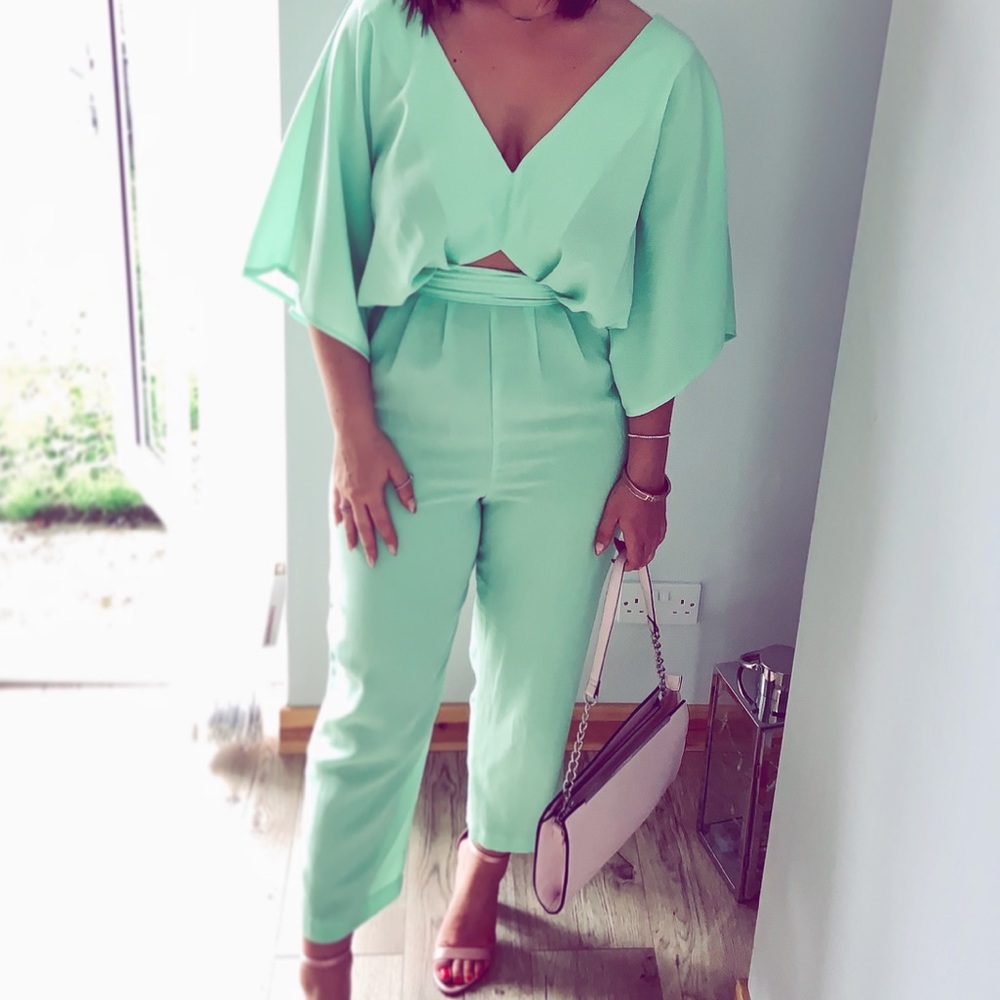 ASOS mint green jumpsuit